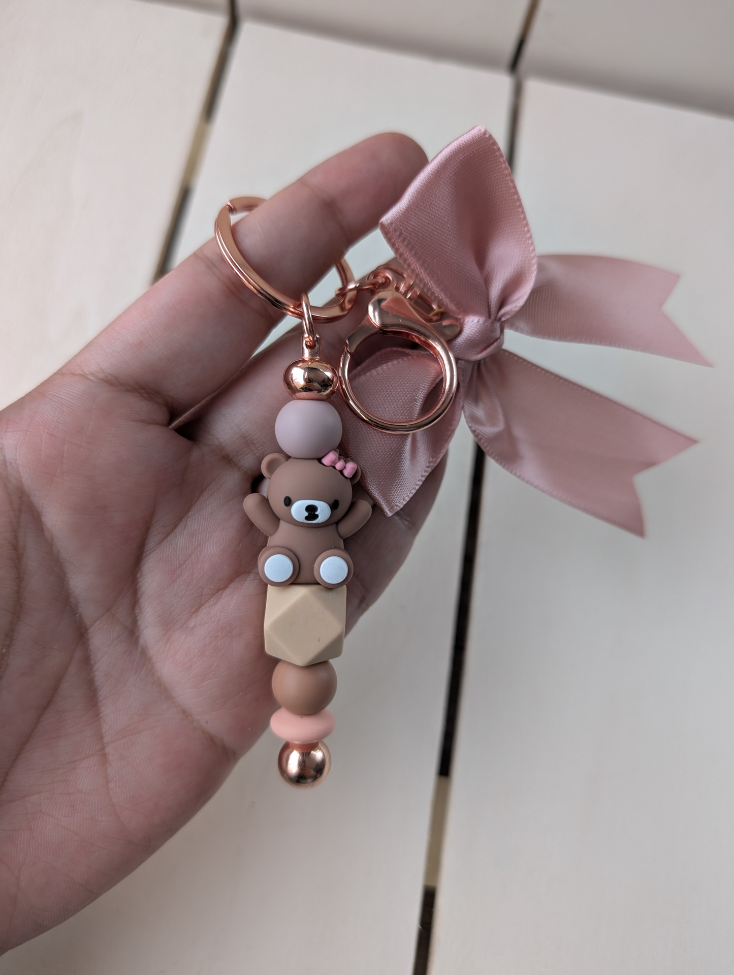 Teddy bear keychains (2 styles)